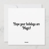 Betoverende Gothic Fairy Christmas Feestdagenkaart (Achterkant)