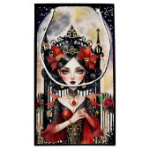 Betoverende Gothic Fairy Christmas Gift Bag Klein Cadeauzakje (Achterkant)