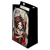Betoverende Gothic Fairy Christmas Gift Bag Klein Cadeauzakje (Voorkant Gekanteld)