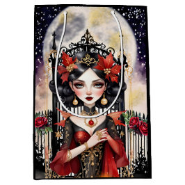 Betoverende Gothic Fairy Christmas Gift Bag Medium Cadeauzakje