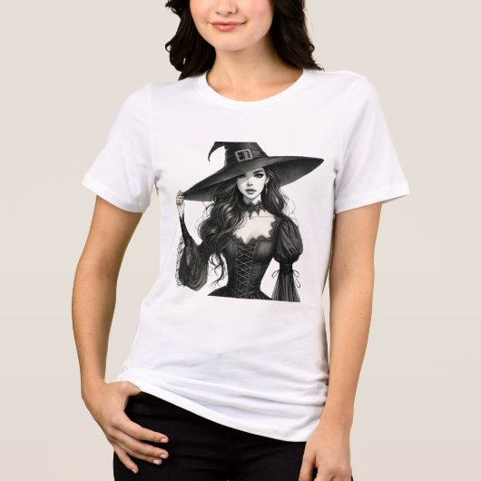 Betoverende Gothic Witch Women's T-shirt (Voorkant)