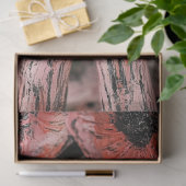 Betoverende Gotische Roze Bloemen Gargoyle Decoupa Tissuepapier (Geschenk)