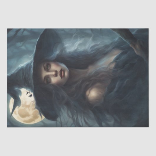 betoverende grillige hekserij decoupage tissuepapier (Voorkant)