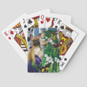 Betoverende Groene Fantasie Franse Bulldog Dryade Pokerkaarten (Achterkant)