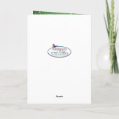 Betoverende groene / gele verjaardag, peetdochter kaart (Achterkant)