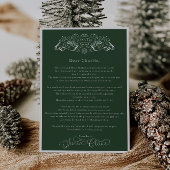 Betoverende groene kerstman kerstdag brief