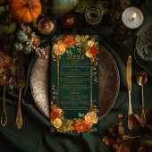 Betoverende groene & Oranje druïde geïnspireerde b Menu