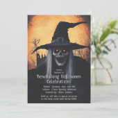 Betoverende Halloween Feest Uitnodiging (Staand voorkant)