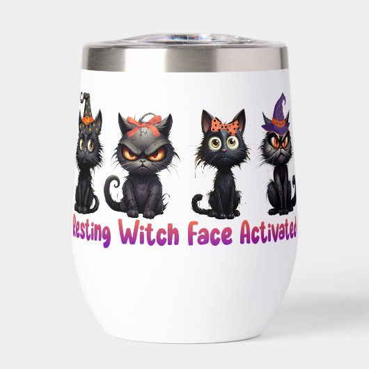 Betoverende Halloween-katten groep (Voorkant)