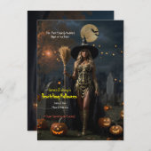 Betoverende Halloween Notitiekaartje (Voorkant / Achterkant)