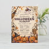 Betoverende Halloween uitnodiging (Staand voorkant)