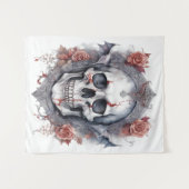 Betoverende Halloween Vampier Skull Art Wandkleed (Voorkant (horizontaal))