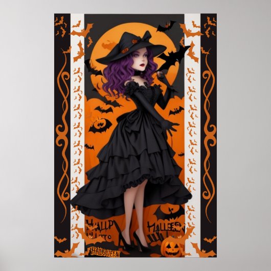 Betoverende Halloween Wall Art voor Spooky Home De Poster (Voorkant)