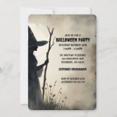 Betoverende Halloween Witch Custom Party Kaart (Voorkant)