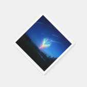 Betoverende hartvormige Bokeh Night Sky achtergron Servet (Hoek)