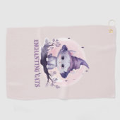 betoverende heks golfhanddoek (Horizontaal)