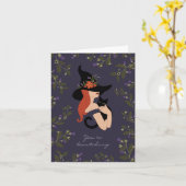 Betoverende Heks Kaart (Gele Bloem)