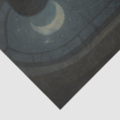 Betoverende heks maanlicht gotische decoupage papi tissuepapier (Detail)