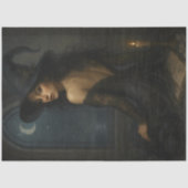 Betoverende heks maanlicht gotische decoupage papi tissuepapier (Voorkant)