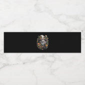 Betoverende heks Whimsigoth & Mystieke kunst voor  Waterfles Etiket (Enkel label)