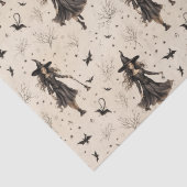 Betoverende heksen vleermuizen Halloween Tissuepapier (Detail)