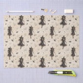 Betoverende heksen vleermuizen Halloween Tissuepapier (Craft)