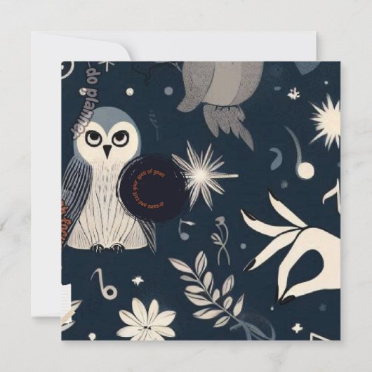 Betoverende Hekserige Uitnodiging (Achterkant)