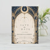 Betoverende Hemelbruidsboog Save The Date (Staand voorkant)