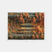 Betoverende herfst bos pad fleece deken (Voorkant (Horizontaal))