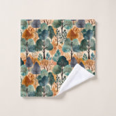 Betoverende herfstbomen bad handdoek (Wasdoekje)