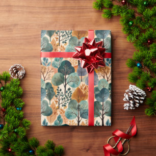 Betoverende herfstbomen cadeaupapier