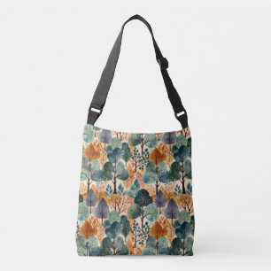 Betoverende herfstbomen crossbody tas