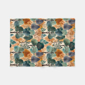 Betoverende herfstbomen fleece deken (Voorkant (Horizontaal))