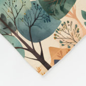 Betoverende herfstbomen fleece deken (Hoek)