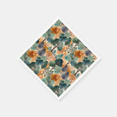 Betoverende herfstbomen servet (Hoek)