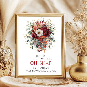 Betoverende herfstgroen Oh Snap 8x10 bord Poster