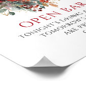 Betoverende Herfstgroen Open Bar 8x10 Bord Poster (Hoek)