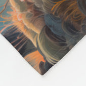 Betoverende herten Forest Scene Design Fleece Deken (Hoek)