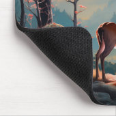 Betoverende herten Forest Scene Design Muismat (Hoek)