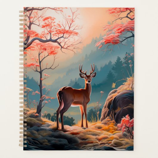 Betoverende herten Forest Scene Design Planner (Voorkant)