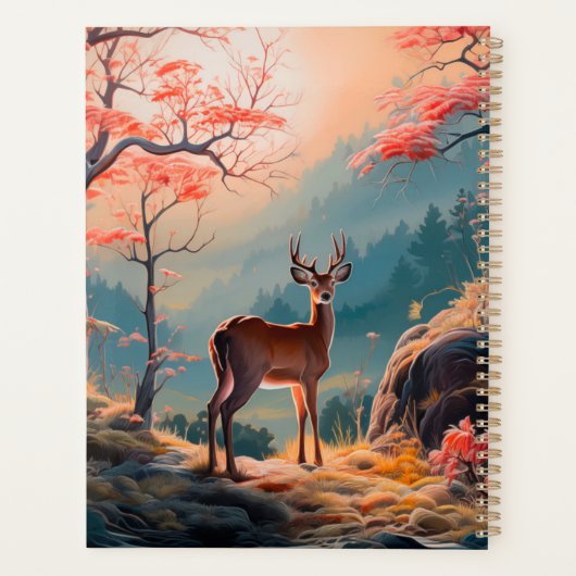Betoverende herten Forest Scene Design Planner (Achterkant)