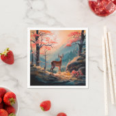 Betoverende herten Forest Scene Design Servet (Insitu)
