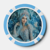 Betoverende Ice Princess Poker Chips (Achterkant)