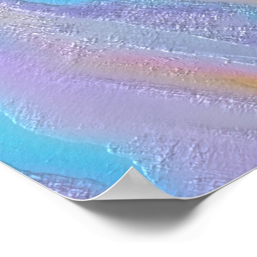 Betoverende Iridiserende Steen Poster (Hoek)