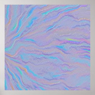 Betoverende Iridiserende Steen Poster
