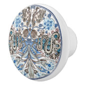 Betoverende Kaleidoscoop Leeuwen & Slangen De Morg Keramische Knop (Rechts)