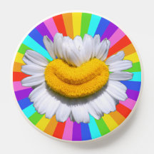 Betoverende Kamille Glimlach Regenboog Aura
