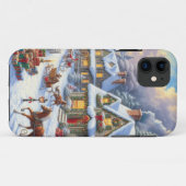 Betoverende kerst dorp scène Case-Mate iPhone case (Achterkant (horizontaal))