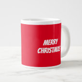 Betoverende kerst dorp scène grote koffiekop (Voorkant rechts)