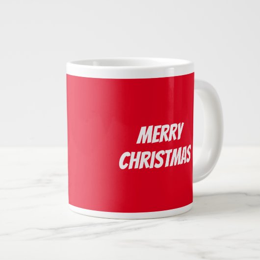 Betoverende kerst dorp scène grote koffiekop (Voorkant rechts)